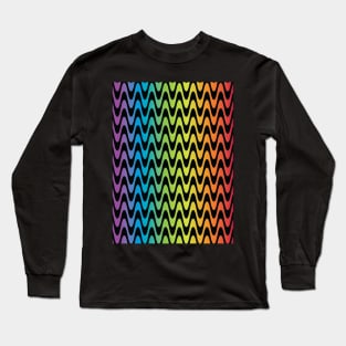 Psychedelic Rainbow Pattern v2 Long Sleeve T-Shirt
